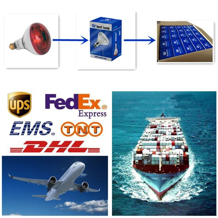 Transport of therapeutic heat lamp Transport of therapeutic heat lamp